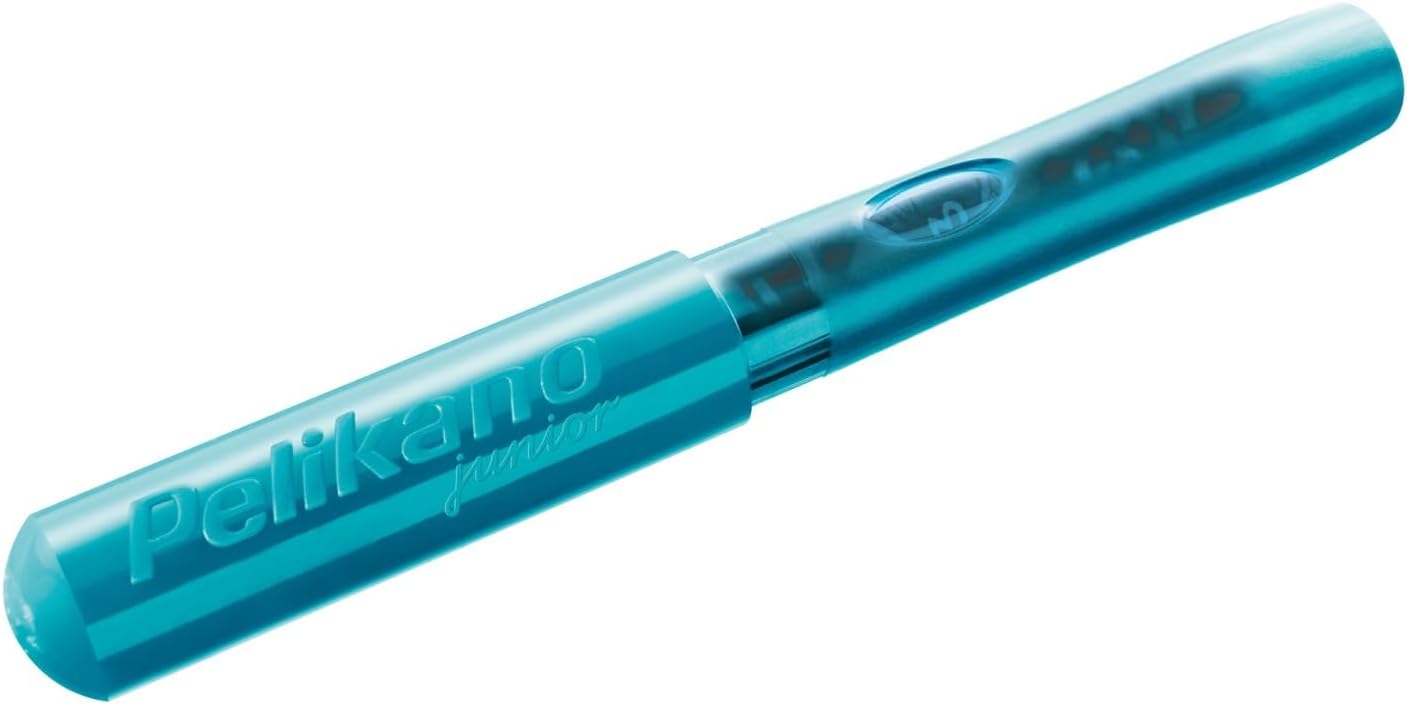Pelikan Pelikano Jr. Fountain Pen, Right-Handed, Medium Nib, Turquoise, 1 Pen (924886), detail image