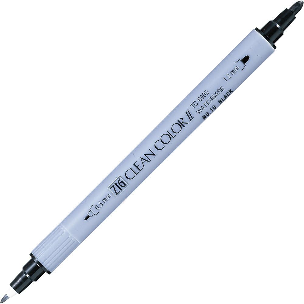 Kuretake Zig Twin Tip Marker Clean Color II, 60 Color Set (TC-6600/60V)