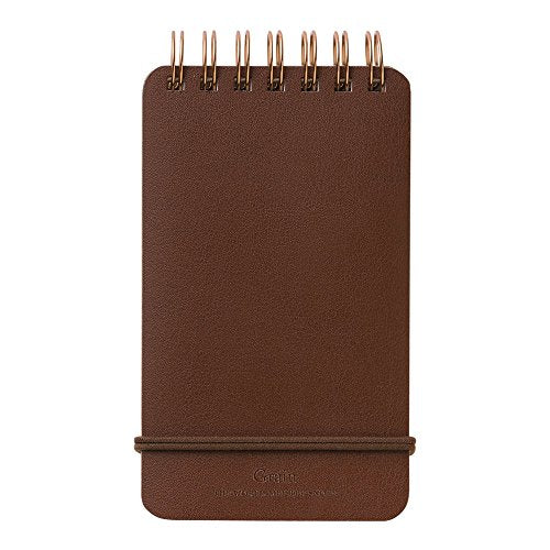 DESIGNPHIL Midori 11799006 Notepad WM Ring Memo Grain Dark Brown