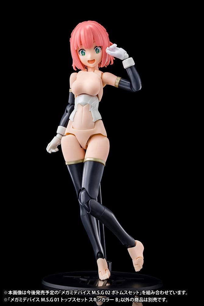 Megami Device M.S.G 01 Top Set, Skin Color B, Total Length: Approx. 0.8 inches (20 mm), 1/1 Scale, Plastic Model