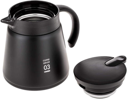Hario V60 Insulated Metal Server, 800ml, Black