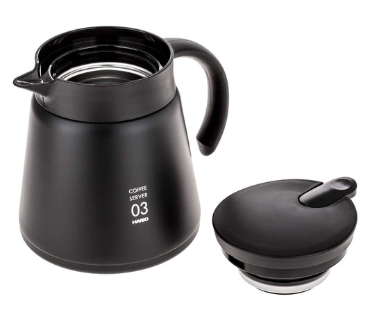 Hario V60 Insulated Metal Server, 800ml, Black