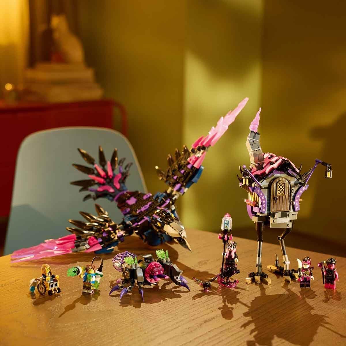 LEGO DREAMZzz Midnight Crow of The Witch Never with Animals and Toy House Convertible to Spider and Bird Figure, Gift for Boys and Girls 9 Years and Older, Fantasy Creative Play 71478