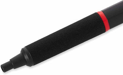 rOtring Rapid Pro Retractable Ballpoint Technical Drawing Pen, Medium Point, Blue Ink, Black Full-Metal Body