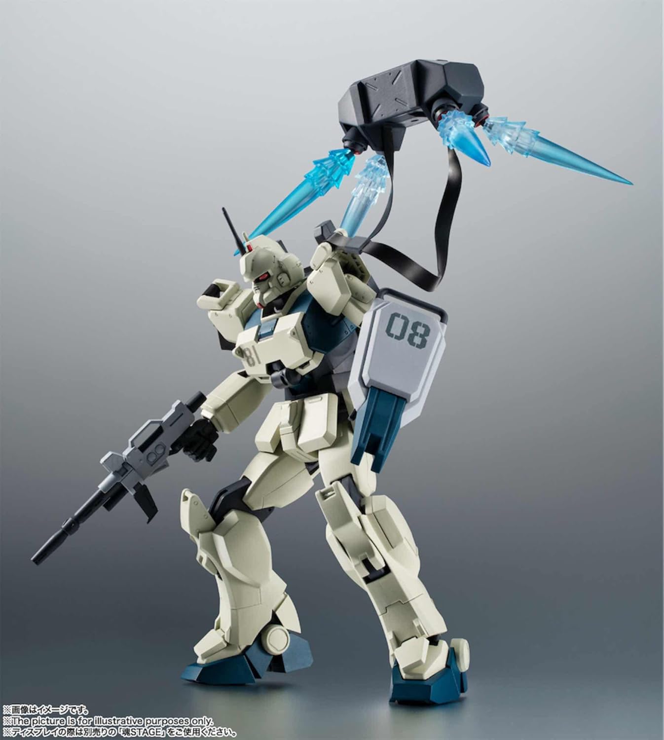 TAMASHII NATIONS - Mobile Suit Gundam: The 08th MS Team - RX-79(G) EZ-8 Gundam EZ-8 Version A.N.I.M.E., Bandai Spirits The Robot Spirits Collectible