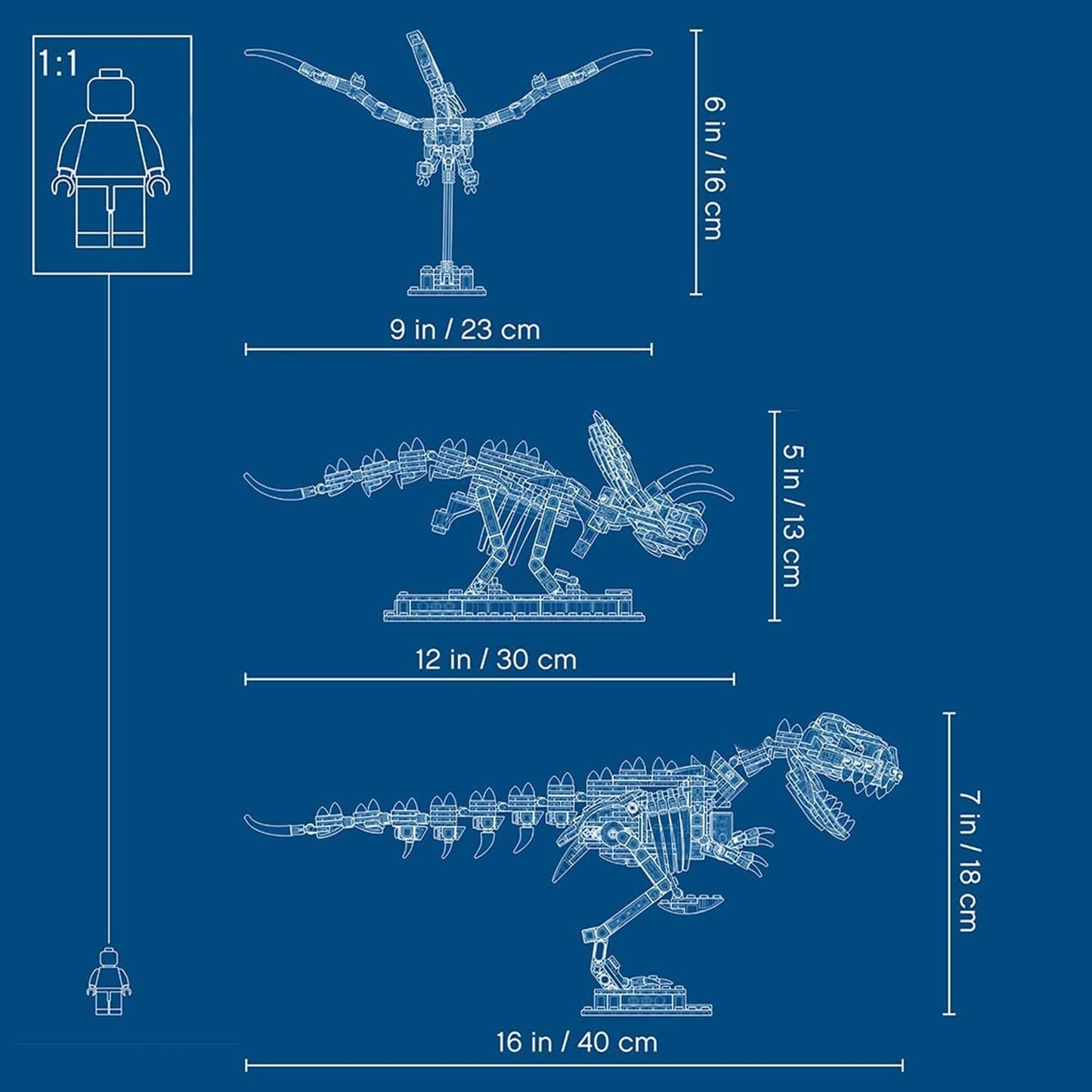 LEGO Ideas Dinosaur Fossils Collector's Model 21320 Natural History Museum Display;Building Toy