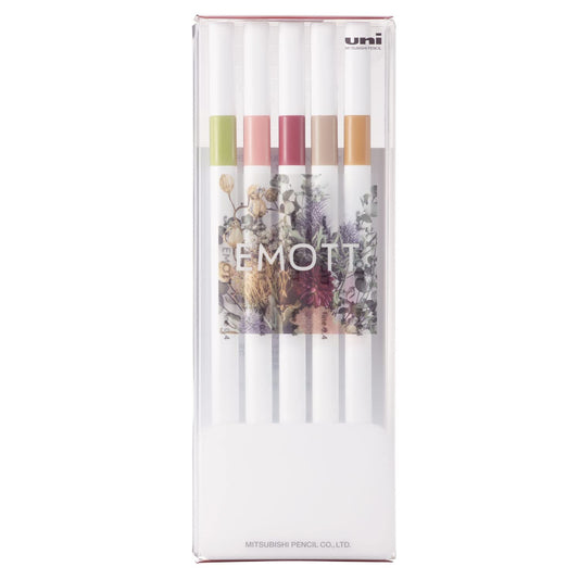 Uni EMOTT 5 Colors Set No.10, Botanical Color (PEMSY5C.NO10)