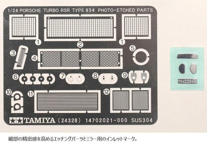 Tamiya Porsche Vehicle 300024328 934 Jaegermeister Car Model Kit 1:24, Orange