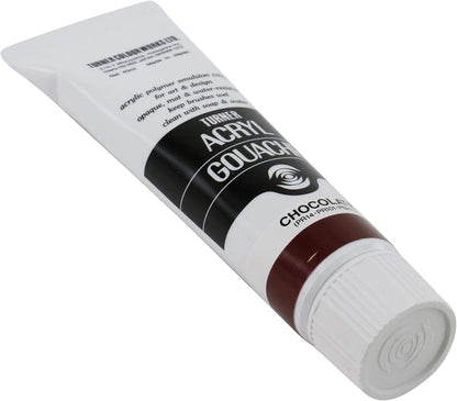 Turner Colour Works Acryl Gouache Artist Acrylic Paint - Single 40 ml Tube - Chocolate