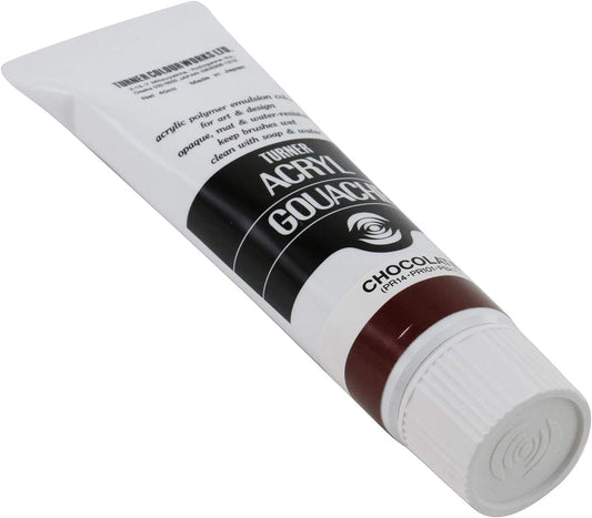 Turner Colour Works Acryl Gouache Artist Acrylic Paint - Single 40 ml Tube - Chocolate