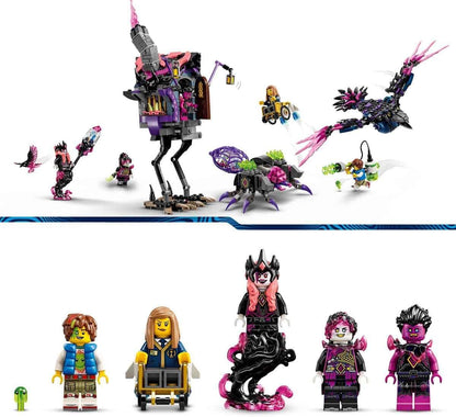 LEGO DREAMZzz Midnight Crow of The Witch Never with Animals and Toy House Convertible to Spider and Bird Figure, Gift for Boys and Girls 9 Years and Older, Fantasy Creative Play 71478