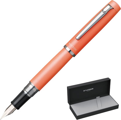 PLATINUM PNS-5000 25-2 Procyon #25 Fountain Pen, Persimmon Orange, Fine Point, main image