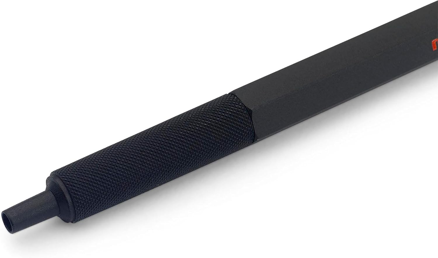 Black textured grip on a white background