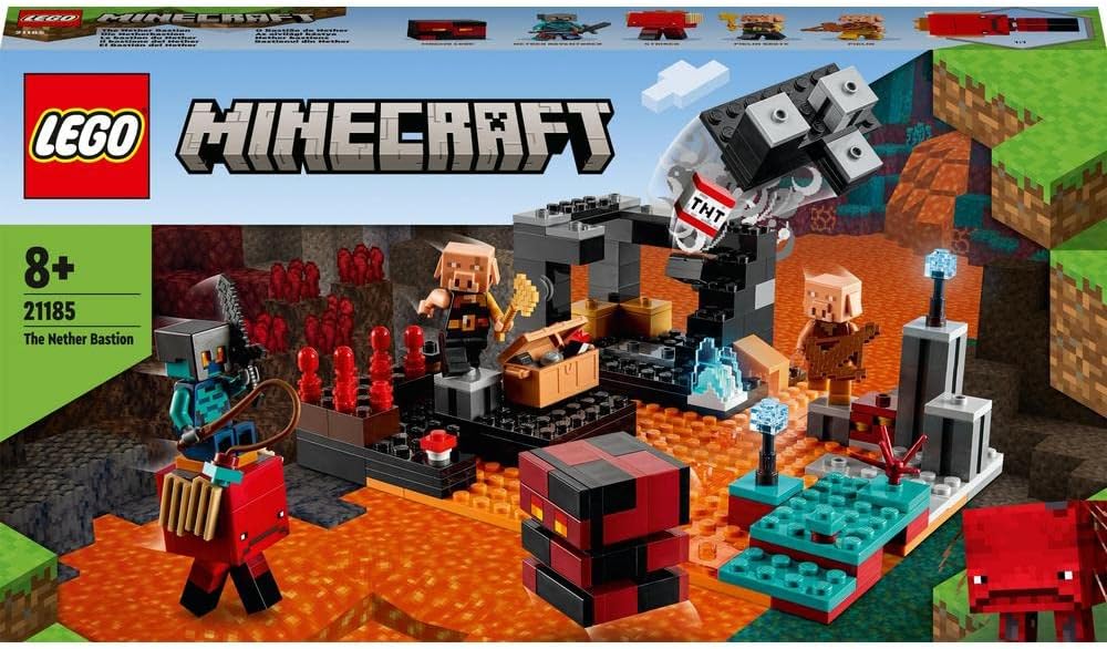 LEGO Minecraft Nether Fortress Gift 21185 Toy Block Birthday Present for City Building Boys Girls 8 Years Old