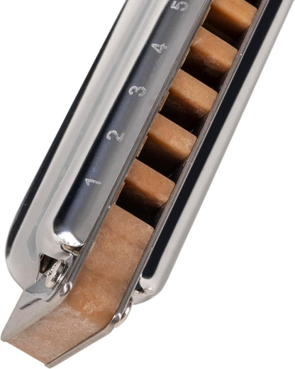 SUZUKI Mini Manji Harmonica, silver (M-20HM-C)
