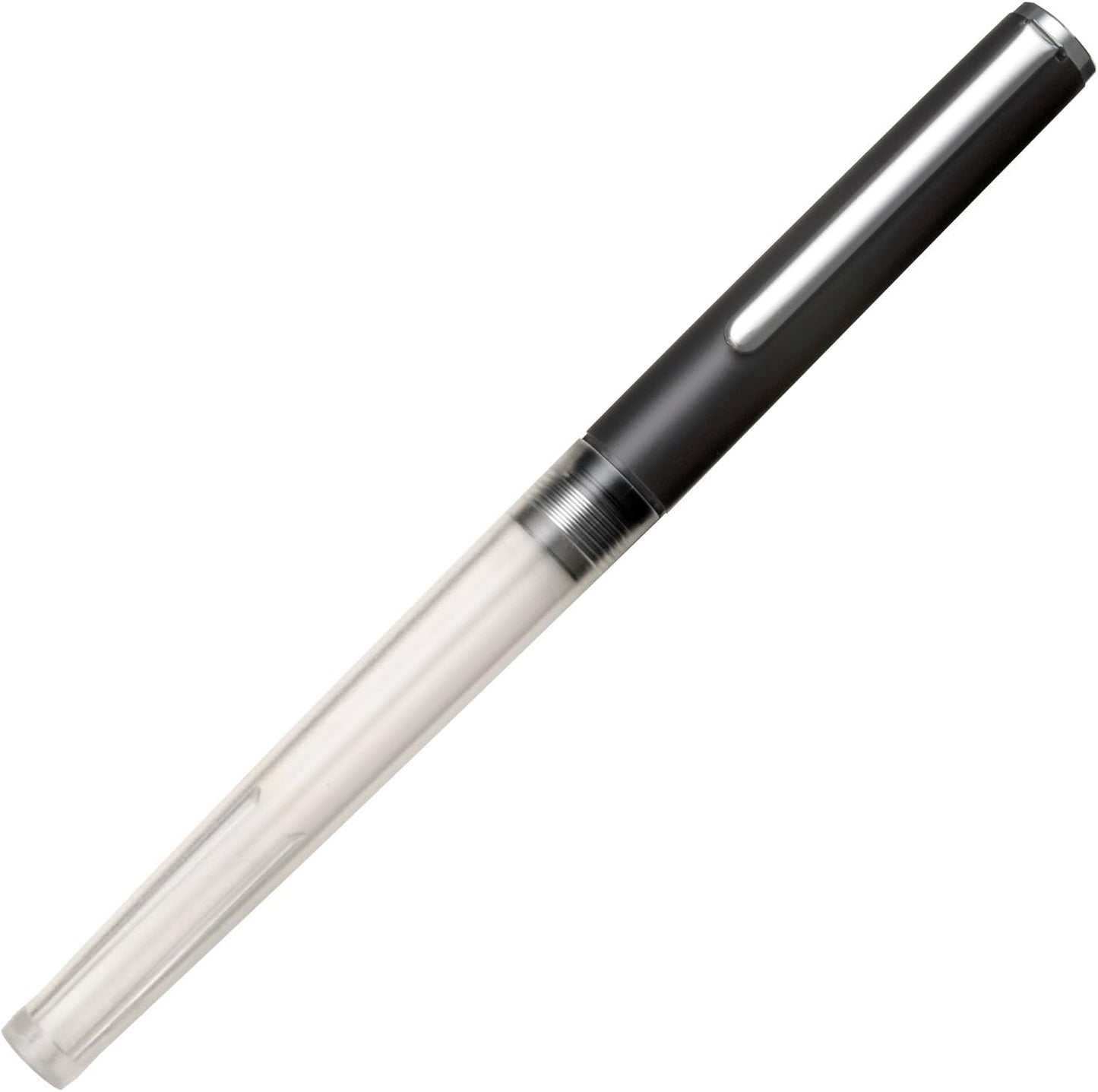 Sailor HighAce Neo Clear Beginners Fountain Pen, Steel Nib, Fine, Black Body (11-0119-220) side view