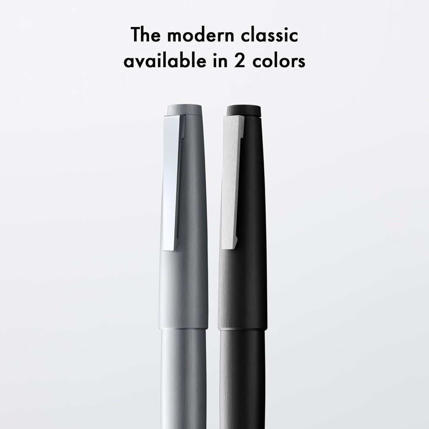 LAMY 2000 Matte Black Fountain Pen - Medium close up nib