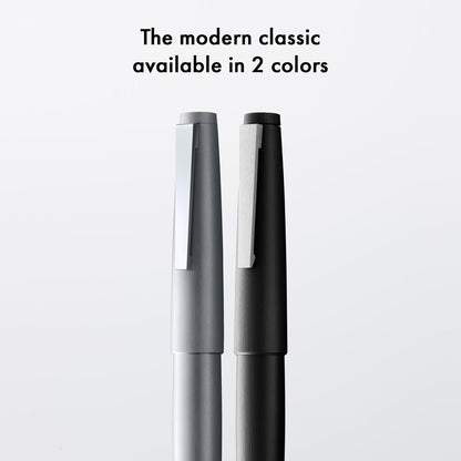 LAMY 2000 Matte Black Fountain Pen - Medium close up nib