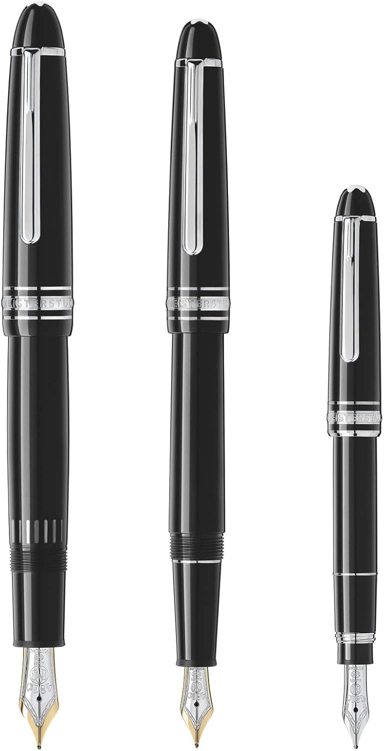 Montblanc Ink Bottle Permanent Blue 107756 ??? Document-Proof Refill Ink in Navy Blue for Fountain Pens, Quills, and Calligraphy Pens ??? 60ml Inkwell