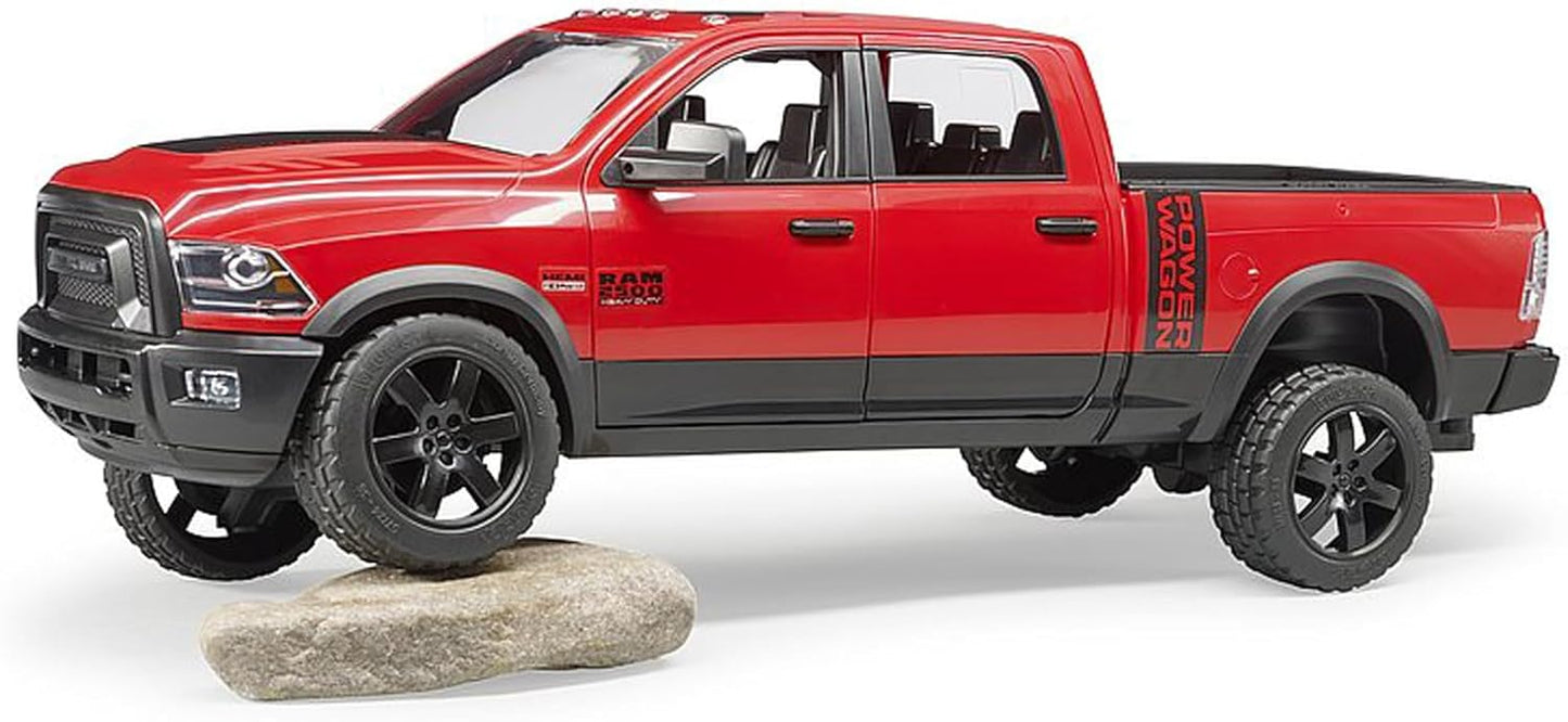 Bruder Toys - Recreational Realistic RAM 2500 Power Pick Up Truck with Openable Doors and Tailgate - Ages 3+