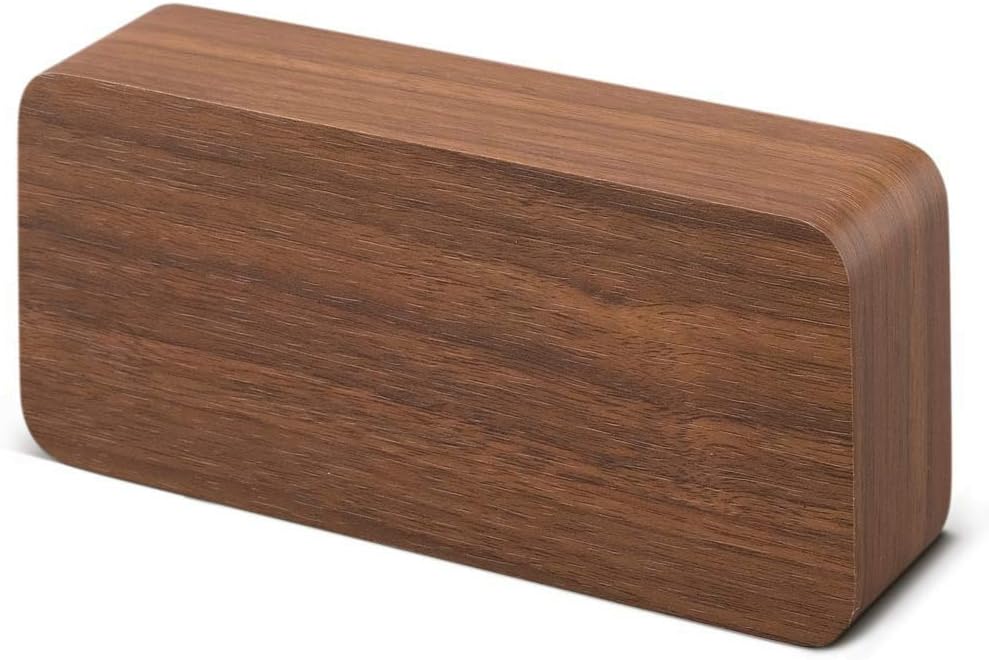 Iris Ohyama ICW-01WH-T Alarm Clock, Digital Brightness Adjustment, Temperature and Humidity Display, Table Clock, Power Saving Mode, Wood Grain Design, Multi-Functional Type, Brown