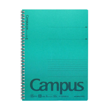 Kokuyo Campus Twin Ring Notebook B5 B ruled 50 sheets green scan -T200B-G