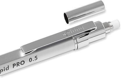 rOtring Rapid Pro Mechanical Pencil, 0.5 mm, Silver
