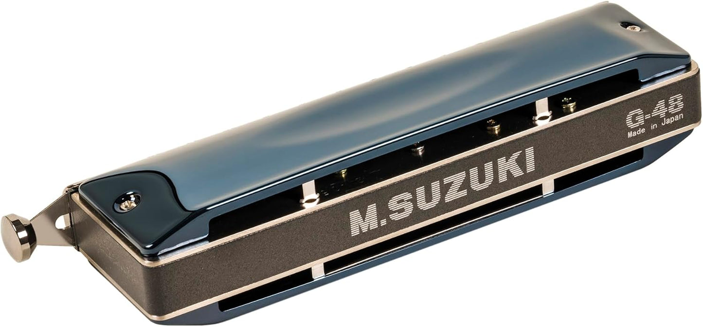 Other Gregoire Maret Harmonica, Dark Blue on Brass (G-48-C)