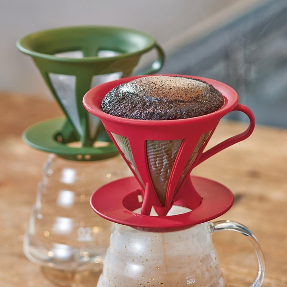 HARIO Never Have To Buy Paper Filters Again Again, One size, Red