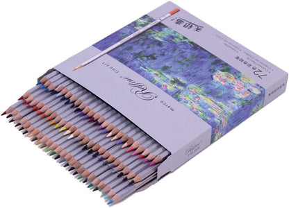 [E-STAR] pencils 72 color set children / adult coloring book illustrations sketch
