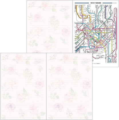Midori Pocket Diary 22256006 Weekly Planner, 2024, B6, Cat Pattern, Starts January 2024 (country time floral pattern)