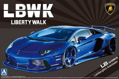 Aoshima LB Works Lamborghini Aventador (Ver. 2) 1:24 Scale Model Kit