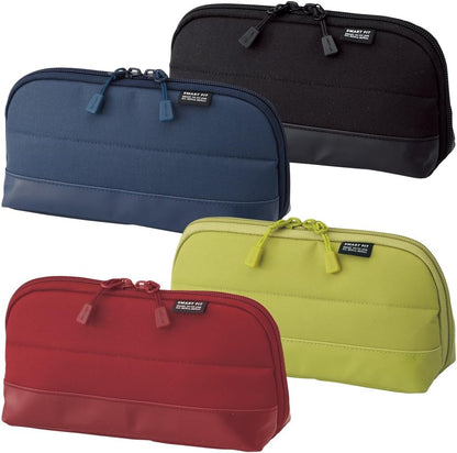 LIHIT LAB Pen Case (Pencil Case), Water & Stain Repellent, 8" x 4'', Navy (A7688-11)