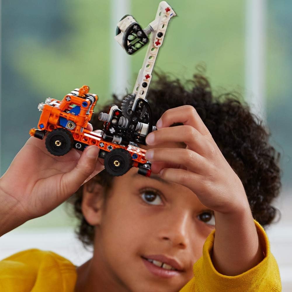 Lego Cherry Picker Toy Truck, 2 in 1 Model, Tow Truck, Construction Vehicle Toys for Kids