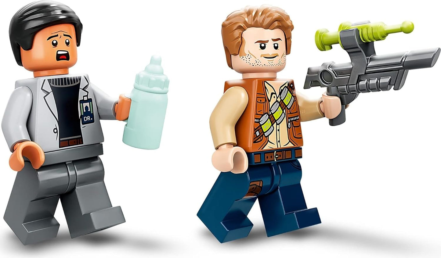 LEGO 75939 Jurassic World Dr. Wu's Lab: Baby Dinosaurs Breakout Toy with Owen Minifigure