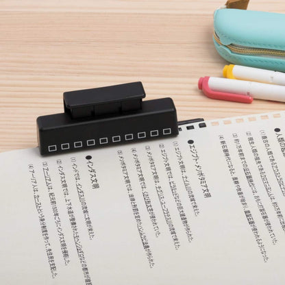 Lihit Lab., One-Third Punch 10 Holes Punch P-1601, Punch for Twist Notes(Japan Import)