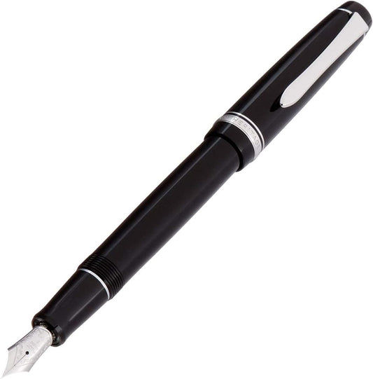 PILOT FKVHN-12SR-BFM Custom Hage 91 Medium Point Black Fountain Pen, main image