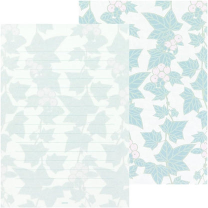 Midori 20489006 Stationery A5, Washi Paper, Ivy Pattern