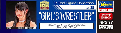 Hasegawa SP557 1/12 Real Figure Collection No. 30 Girls Wrestler Unpainted Resin Kit