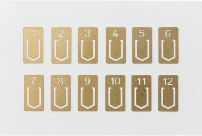 Midori Brass Clip Number (43080006)