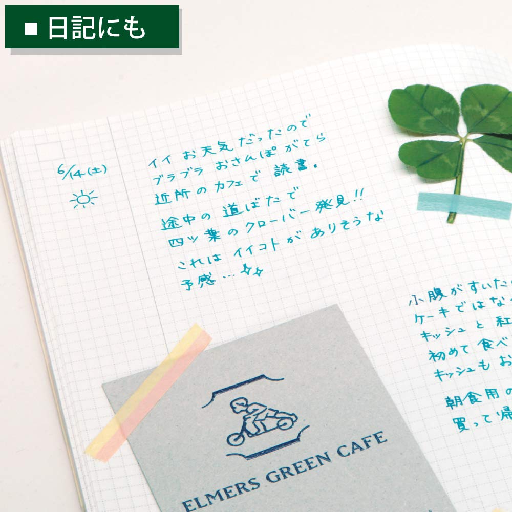 KOKUYO JIBUN_TECHO IDEA Notebook, B6 Slim Mini Size(7.48" x 4.72"), 3mm Grid Ruled, 40 Sheets, Thin Paper, Pack of 2, Japan Import (NI-JCA3)