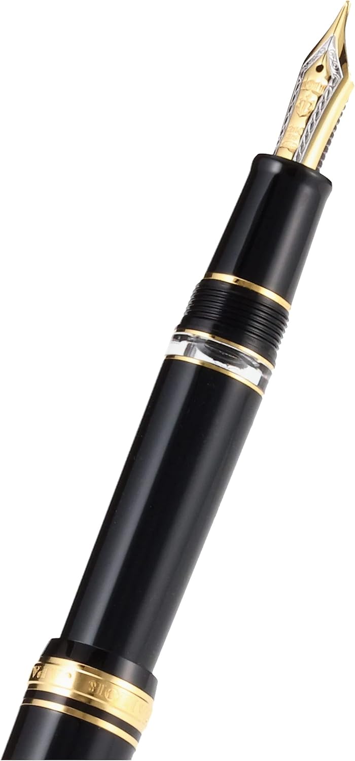 Sailor Fountain Pen, Professional Gear Fountain Pen, Rearo, Black, Bold Point 11-3926-620 design details
