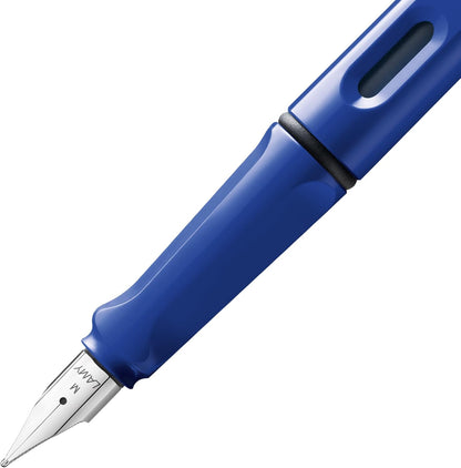 Lamy safari Fountain Pen - Elegant Design Cool Pens, Best Pens For Smooth Writing, Journaling, and Calligraphy - Blue Medium Point Pen