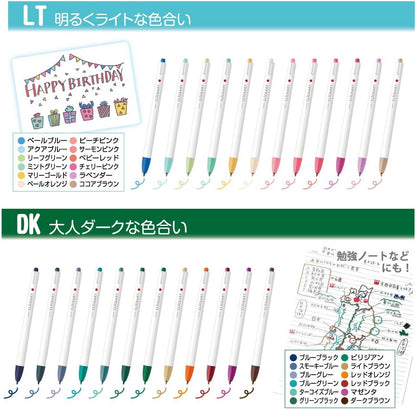ZEBRA Clickart Water-based Pen Standard 12 Colors Set, WYSS22-12CST