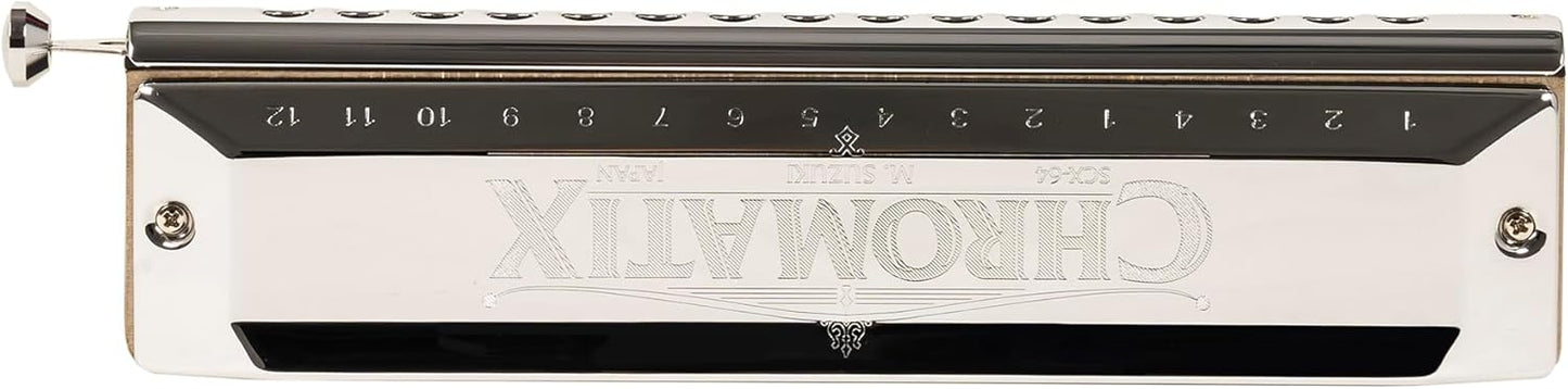 Suzuki SCX-64C Chromatix Series Harmonica Key of C, 64 Reeds, 16 Holes