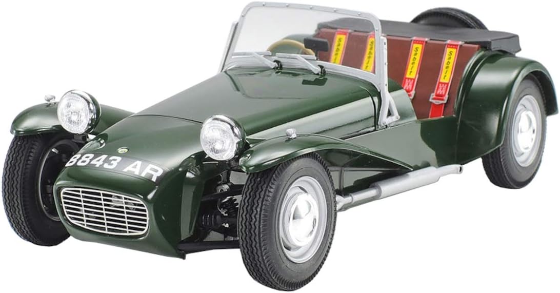 Tamiya 24357-000 300024357 Alfa Romeo 1:24 Lotus Super 7 Series II, Highly Model, Plastic, Assembly Kit, Detailed Replica, Unpainted