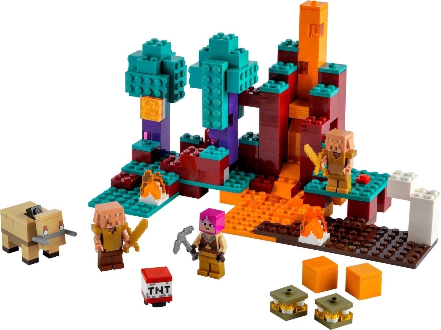 LEGO Minecraft Warped Forest 21168 Toy Blocks|Present|Video Game|Boys|Girls|Ages 8 And Up|Multicolor