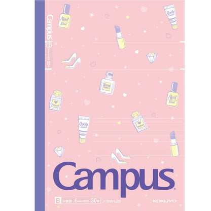 Kokuyo limited campus notebook five books B ruled Cosmetics Charm Roh -3BN-L28X5