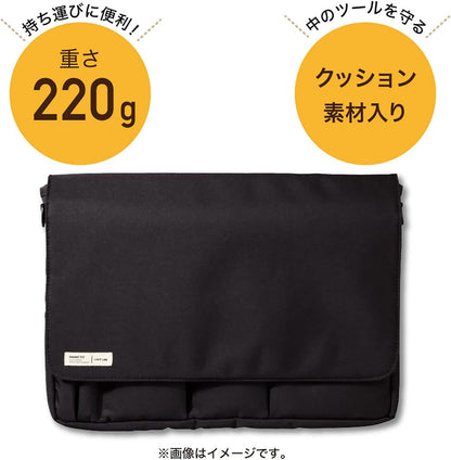 LIHIT LAB Carrying Pouch (Laptop Sleeve), 9.4 x 13.4 Inches, Black (A7577-24)