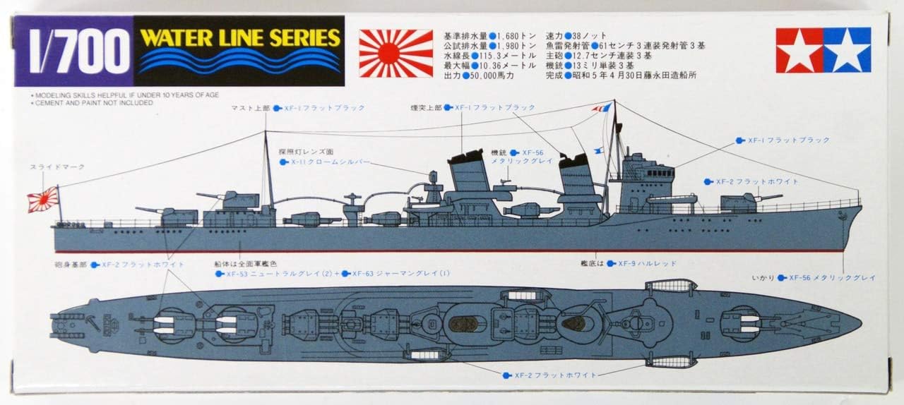 Tamiya 31405 JAPANESE DESTROYER AYANAMI ( Japanese Import )